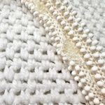 Vintage Corde Bead Bridal Snowflake Winter White Gold Clasp Top Handle Bag Photo 7