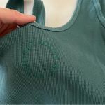 Set Active  crop tank top waffle knit emerald green Photo 6