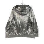 Tommy Hilfiger NWT‎  Metallic Silver Hooded Windbreaker Jacket Women's XL Photo 2