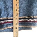 Christopher & Banks Vintage Embroidered American Flag Heart Blue Sweater Photo 8