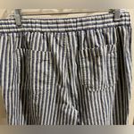 Natural Reflections Size Medium Linen Blend Striped Pants Photo 6