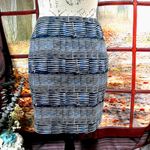 Kate Spade Saturday Striped Mini Skirt Navy/White size 2 Photo 1