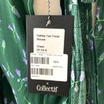 Modcloth  x Collectif Bow For The Bold Tie Back Blouse Green Photo 10