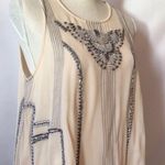 Anthropologie Velvet beaded Art Deco Tank Top Photo 8
