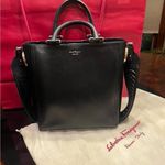 Salvatore Ferragamo Paola Leather Shoulder Bag Leather Top Handles w/ Dust-bag Photo 0