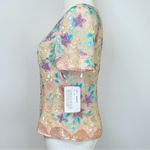 Adrianna Papell New! Evening Handmade Silk Top Beads And Sequins Women’s Size 4 Photo 3