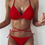 Boutique Red Bikini Set Photo 0
