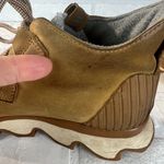 Sorel Kinetic Caribou Snow Boots Womens 7.5 Light Brown Leather Gray Waterproof Photo 10