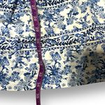 Rebecca Taylor  Aimee Floral Silk Mini Shirt Dress Blue White Size 0 Photo 7