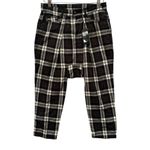 R13 NEW Harem Pants Vintage Black Plaid Size 24 Photo 1