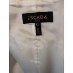 ESCADA Womens Blazer Size 42 Cream Peplum Collarless Full Photo 7