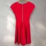 Diane Von Furstenberg  DVF Delyse Mini Dress Red Fit‎ & Flare Sz 0 Photo 6