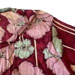 Kmc Floral Blouse Red Size M Photo 3