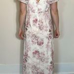 Birdy Grey  Hannah Empire Dress Chiffon Dusty Pink Peonies Size Large Photo 5