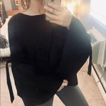 Free People  black bell sleeve top Photo 3