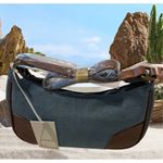 Alyssa Denim & Vegan Crossbody Blue Photo 2