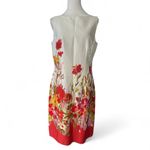 Chadwick's  white Red and Orange Floral Dress fully lined size 10 Photo 2