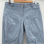 Ann Taylor Light Blue Chambray High Rise Straight Leg Ankle Dress Pants Sz 6 Photo 1