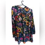 Eshakti  floral button front tunic women’s size Large-14 Photo 5