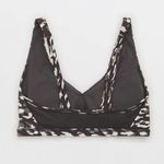 Aerie Offline By Goals Plunge Sports Bra Gray Size Large Photo 1