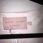 White Closet Elements New,  Floral Print Flutter Short Sleeve Linen Blend Maxi Dress Size S  Photo 3