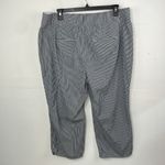Lane Bryant The Allie Crop Pants gray white stripes size 20 Photo 6