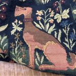 Vintage Robert Allen Woodland Animals Medium Tapestry Tote Bag Green Photo 3