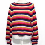 Almost Famous NWT Multicolor Stripe Retro Sweater Size Medium Photo 1