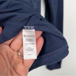 Athleta  1/4 Zip Long Sleeve Pullover Shirt‎ Blue Sz XS Photo 4