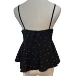 SheIn Cami Baby Doll Top Y2K Hearts Cropped Bow Front Halter Valentine SZ SM  Photo 6