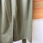 Modern Citizen  Pilar Faux Leather Dress in Olive Green size small Photo 7