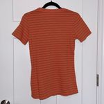 One Teaspoon NWT Bower Bird Embroidered Logo Fitted Tee - Orange Photo 3