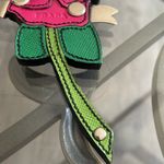 Prada Leather Rose Key Ring Bag Charm Photo 3