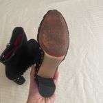 Proenza Schouler PROENZA‎ SCHOULER Studded Suede Boots Wooden Soles Black 36.5 Photo 6