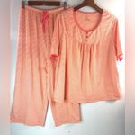 Cabernet 1X Striped Pajama Set in Orange n Yellow Stripes Red Photo 0