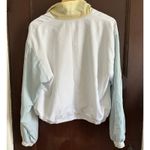 MARCIA | 80s Vintage Pastel Windbreaker \ Full Zip Granny Windbreaker | Large Blue Photo 3