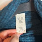 Free People  We The Free Kitty Thermal Mock Cowl Neck Ocean Blue Teal Photo 3
