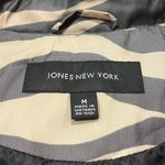Jones New York  Zebra Print Button Up Trench Coat - Size Medium Photo 10