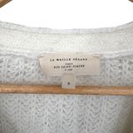 Sézane  Basile V-Neck Oversized Striped Cardigan | Sz Small | Ecru White & Navy Photo 4