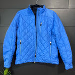 Lands' End LANDS’ END Blue Primaloft Quilted Women’s Warm Winter Jacket Coat Sz M EUC Photo 0