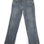 Tommy Hilfiger VTG Jeans Y2K Womens 34x28 Straight Floral Embroidered Blue Denim Photo 0