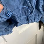 Urban Outfitters BDG Women’s Corduroy Crop Blue Hooded Jacket NEW W-191 Sz L Photo 3