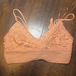 Lace Bralette in Peach Orange Size XS Photo 0