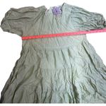 Flying Tomato A. Cailen by flying tomatoes line green tiered dress size large Photo 2