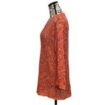 Vtg Joesph A Y2k Retro Crochet Orange Swim Over Blouse Tunic Boho Hippie XL Photo 2