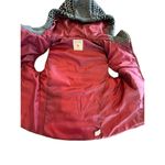 Ruff Hewn Vest Maroon/Black Hooded Vest Size Small quilted Photo 3