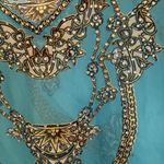 Kaftan Kimono Dress Sz XL Blue Sequins Summer Beach Wear CoverUp Vacation Cruise Photo 5