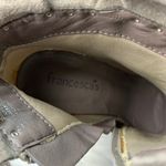 Francesca's  Gray Suede High Heel Ruffle Booties Photo 6