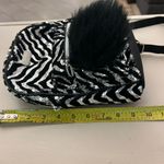 Justice  Black and Silver Sequin Zebra Backpack Like New! Photo 3