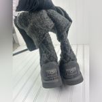 UGG  Gray Classic Cardy Knit Sweater Boots Women’s Sz 7 Photo 4